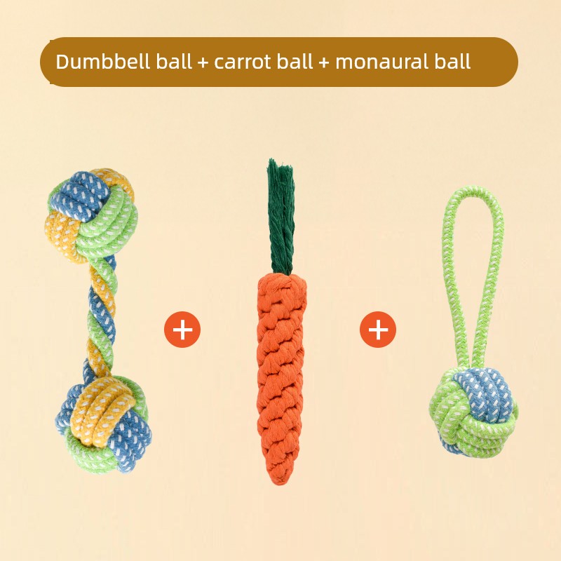 Knot Ball Labrador Border Collie Golden Retriever Tug of War Rope Dog