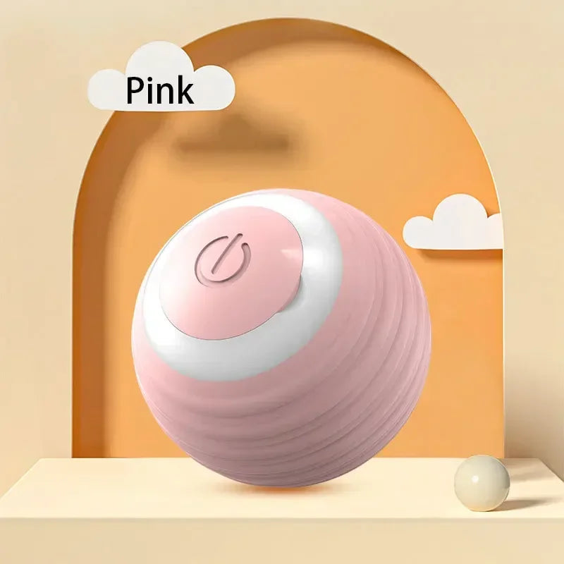 Interactive Cat Toys Ball Automatic Rotating Rolling Ball Rechargeable Smart Pet Toy Stimulate Hunting Instinct for Your Kitty