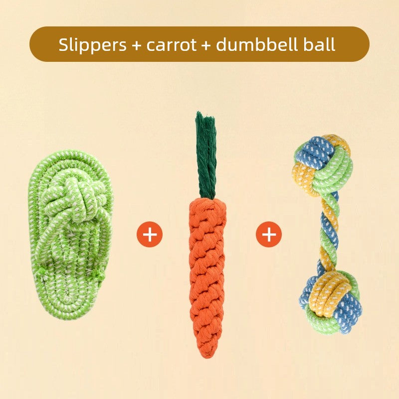Knot Ball Labrador Border Collie Golden Retriever Tug of War Rope Dog