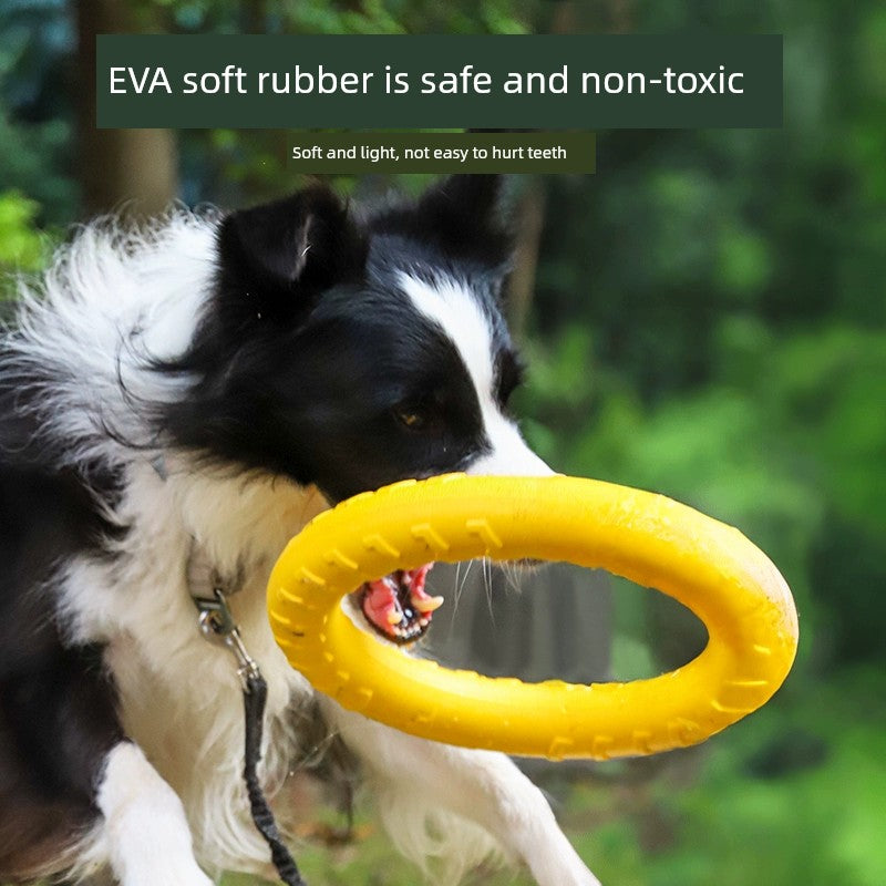 Large Dog Border Collie Jelly Power Ring Relieving Stuffy Handy Gadget Dog