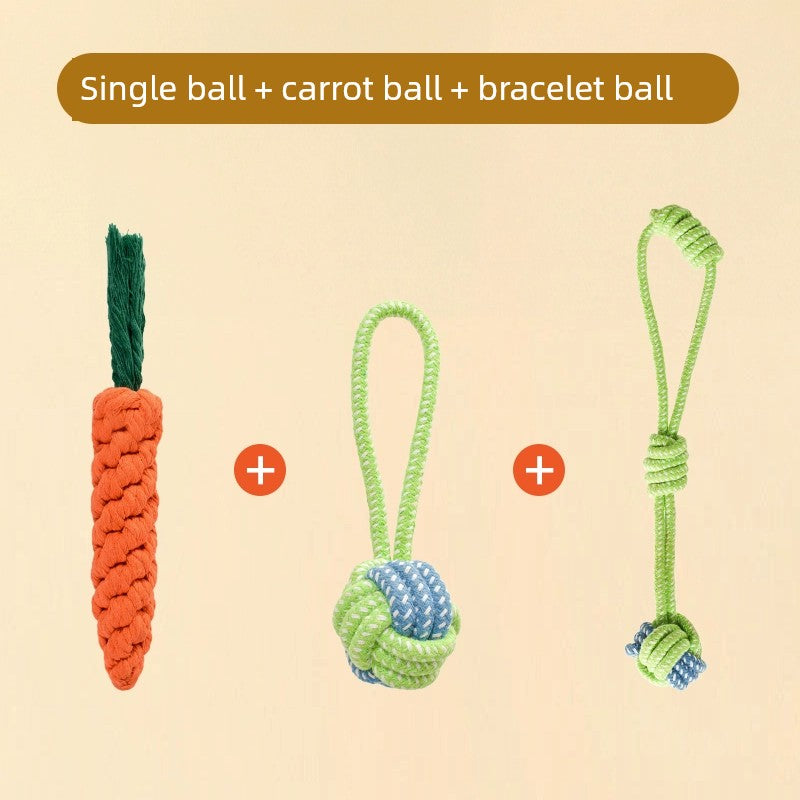 Knot Ball Labrador Border Collie Golden Retriever Tug of War Rope Dog
