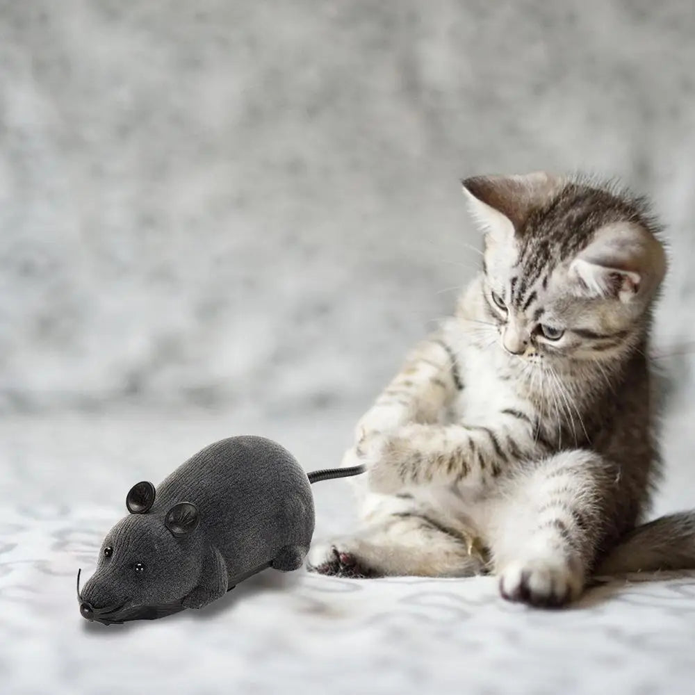 Electronic Mouse Cat Toy Mouse Interactive Cat Toys Wireless Electronic Mouse A Better Gift For Your Cats Dogs Pets Children And
