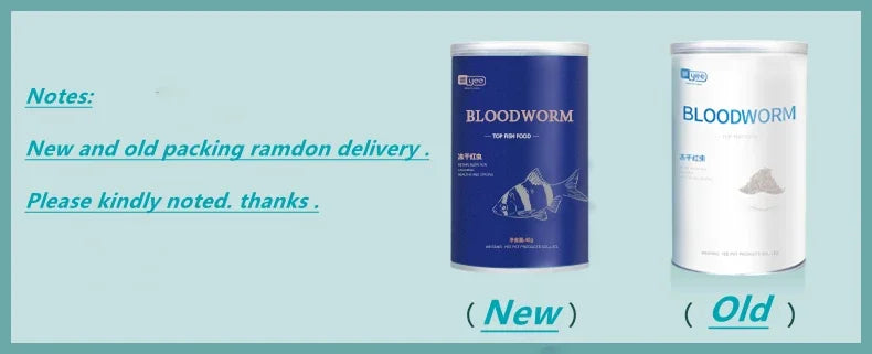 YEE Freeze Dried Artemia Salina Red Blood Worm Fish Food Feed for All Kinds of Tropical Aquarium Small Food