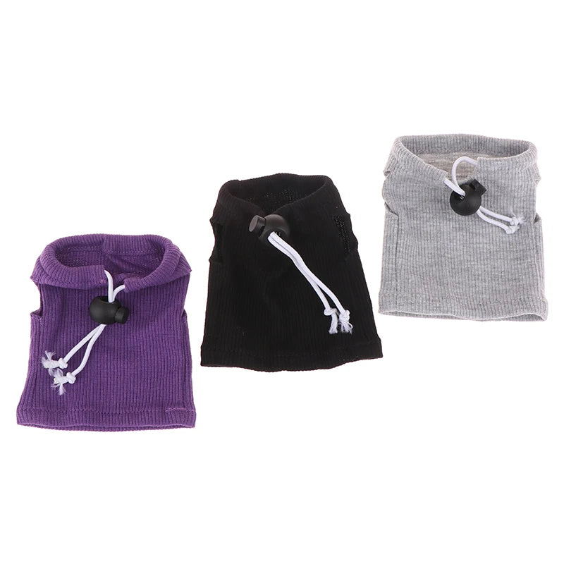 Cute Lizard Clothes Round Neck Sleeveless Pullover Top Breathable Reptile Bearded Dragon T-Shirt Vest Top Small Animals Clothes