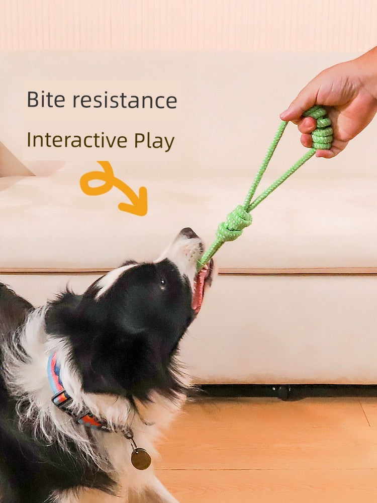 Knot Ball Labrador Border Collie Golden Retriever Tug of War Rope Dog