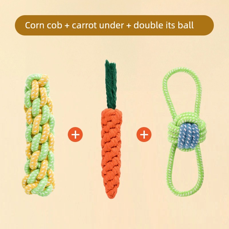 Knot Ball Labrador Border Collie Golden Retriever Tug of War Rope Dog