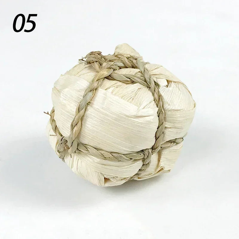 7CM Rabbit Ball Toys Bunny Treats Toys For Teething Small Animal Chew Toys Grass Ball For Dwarf Hamster Rabbits Guinea Pigs Ger