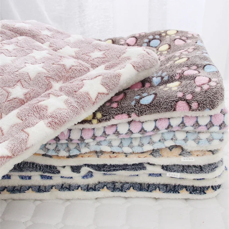 Soft Flannel Pet Bed Blanket