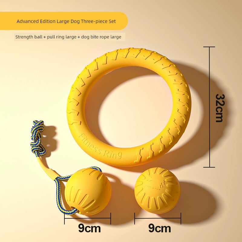 Large Dog Border Collie Jelly Power Ring Relieving Stuffy Handy Gadget Dog