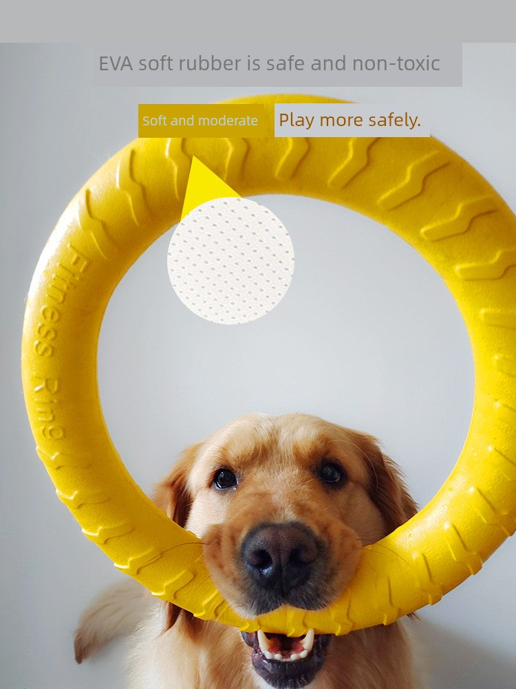 Large Dog Interactive Ring Golden Retriever Floating Water Relieving Stuffy Dog