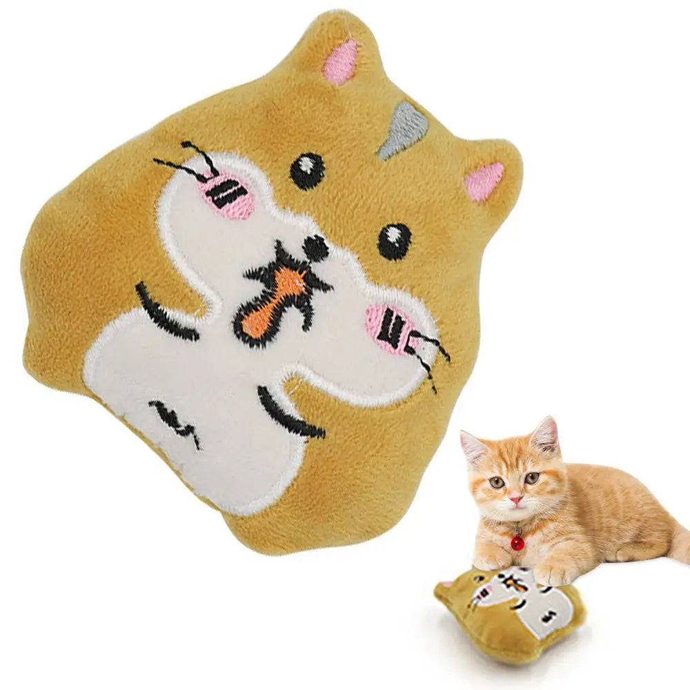Cat Catnip Toy Built-in Catnip Interactive Cat Pillow Toy Relieve Stress Stuffed Plush Animal Pet Supplies Exercise Your Cat