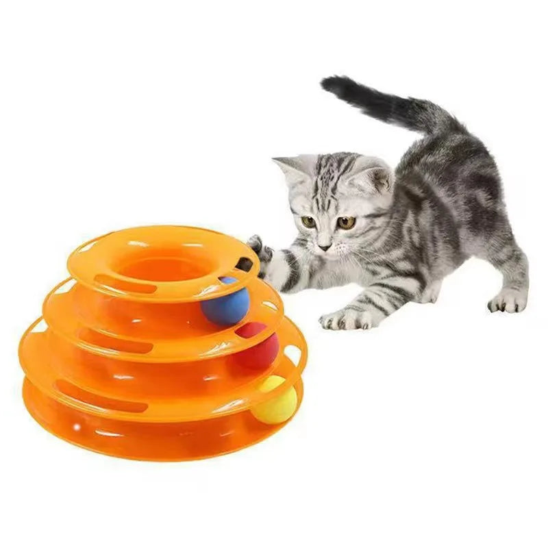 4-Level Interactive Cat Toy