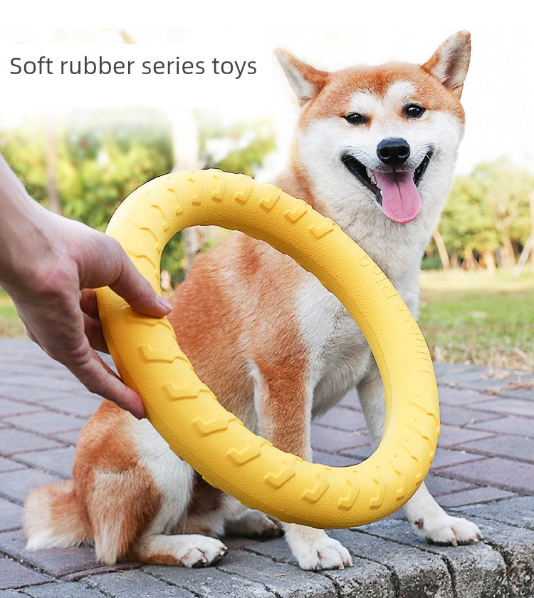 Large Dog Interactive Ring Golden Retriever Floating Water Relieving Stuffy Dog