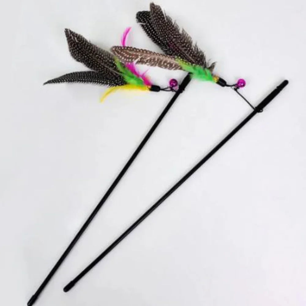 Funny Kitten Teaser Toy Rod
