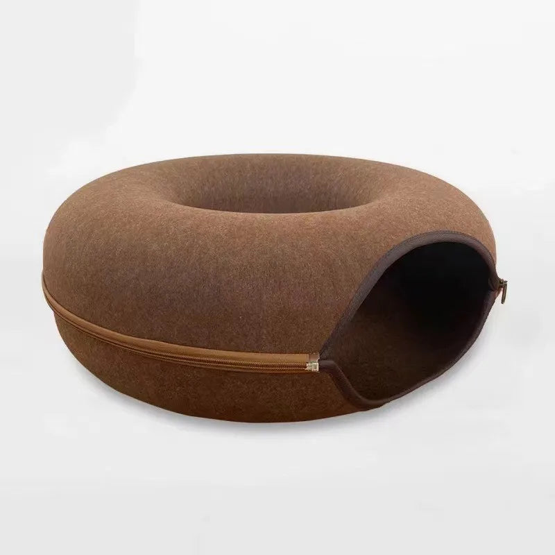 Interactive Donut Cat Bed