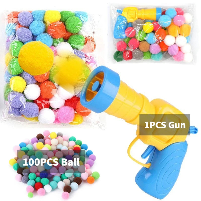 Plush Ball Shooting Gun Cat Toy