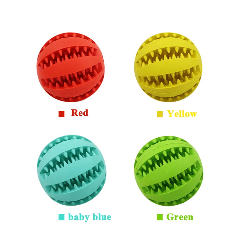 Interactive Rubber Dog Toy Ball