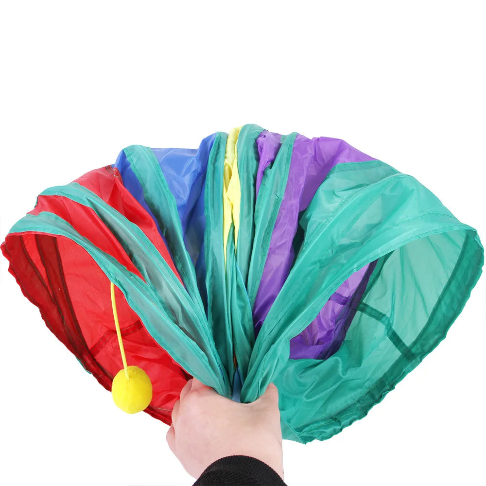 Foldable Cats Tunnel for Interactive Pet Training Fun - Kitty, Puppy, Kitten, and Rabbit Tube Toy to keep your pets entertained