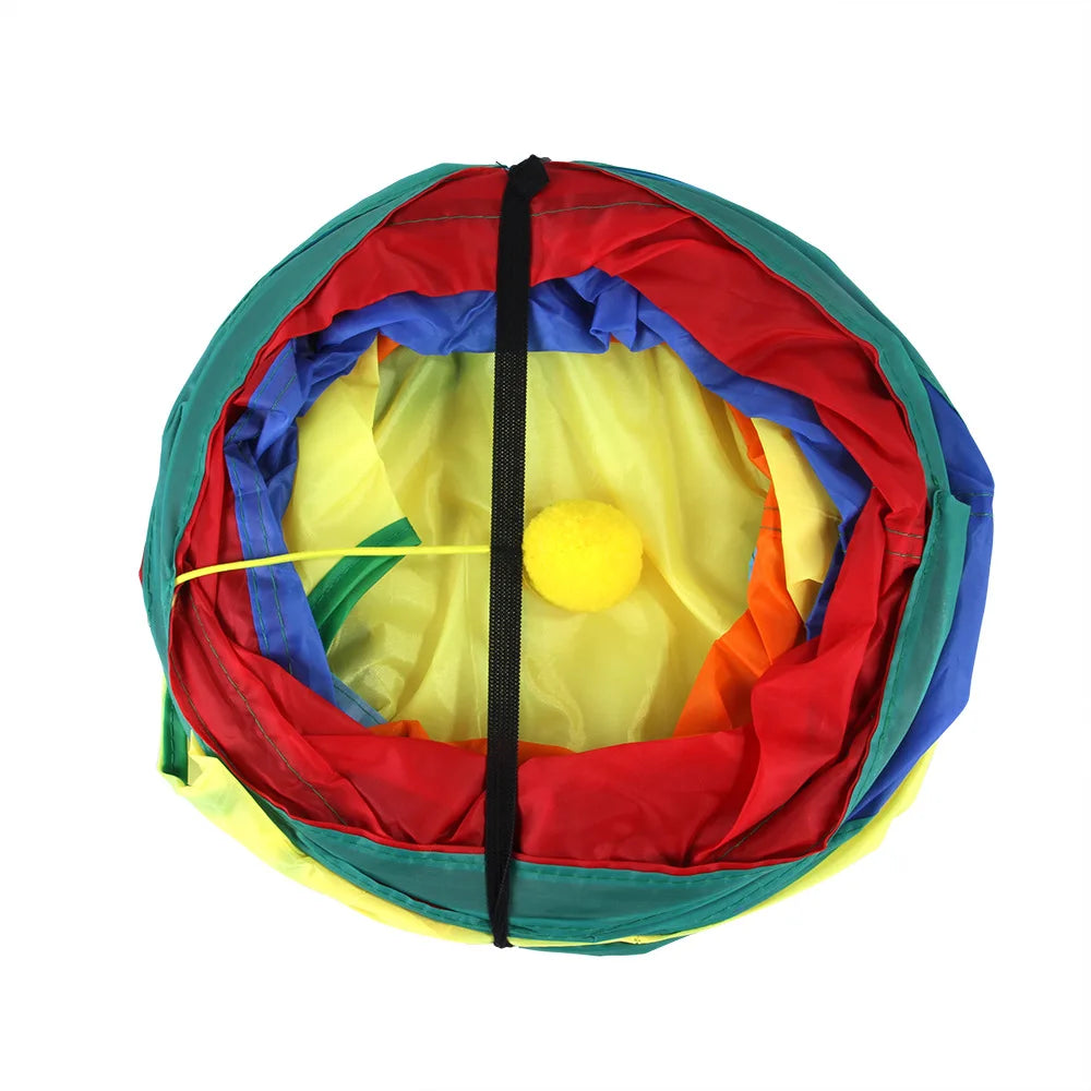Foldable Cats Tunnel for Interactive Pet Training Fun - Kitty, Puppy, Kitten, and Rabbit Tube Toy to keep your pets entertained