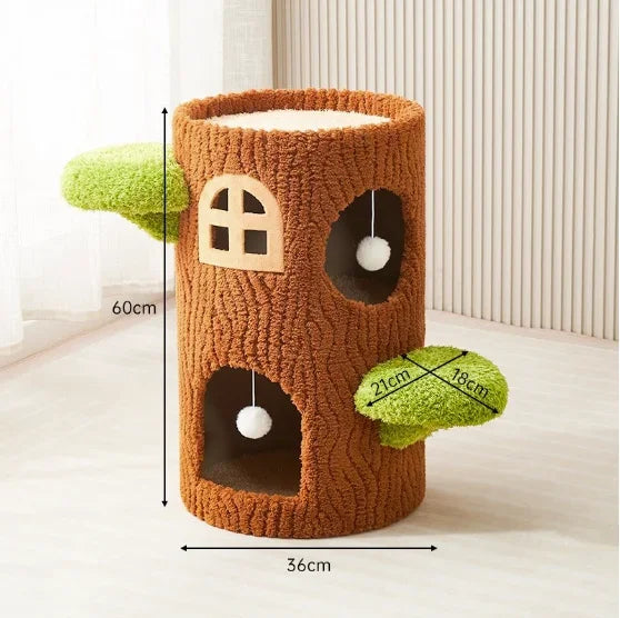 Cozy Large Multi-Level Cat Tree Tower Sisal Scratching Posts Felt Bed Cat Climbing Frame Furniture Toy for Your Feline Friend