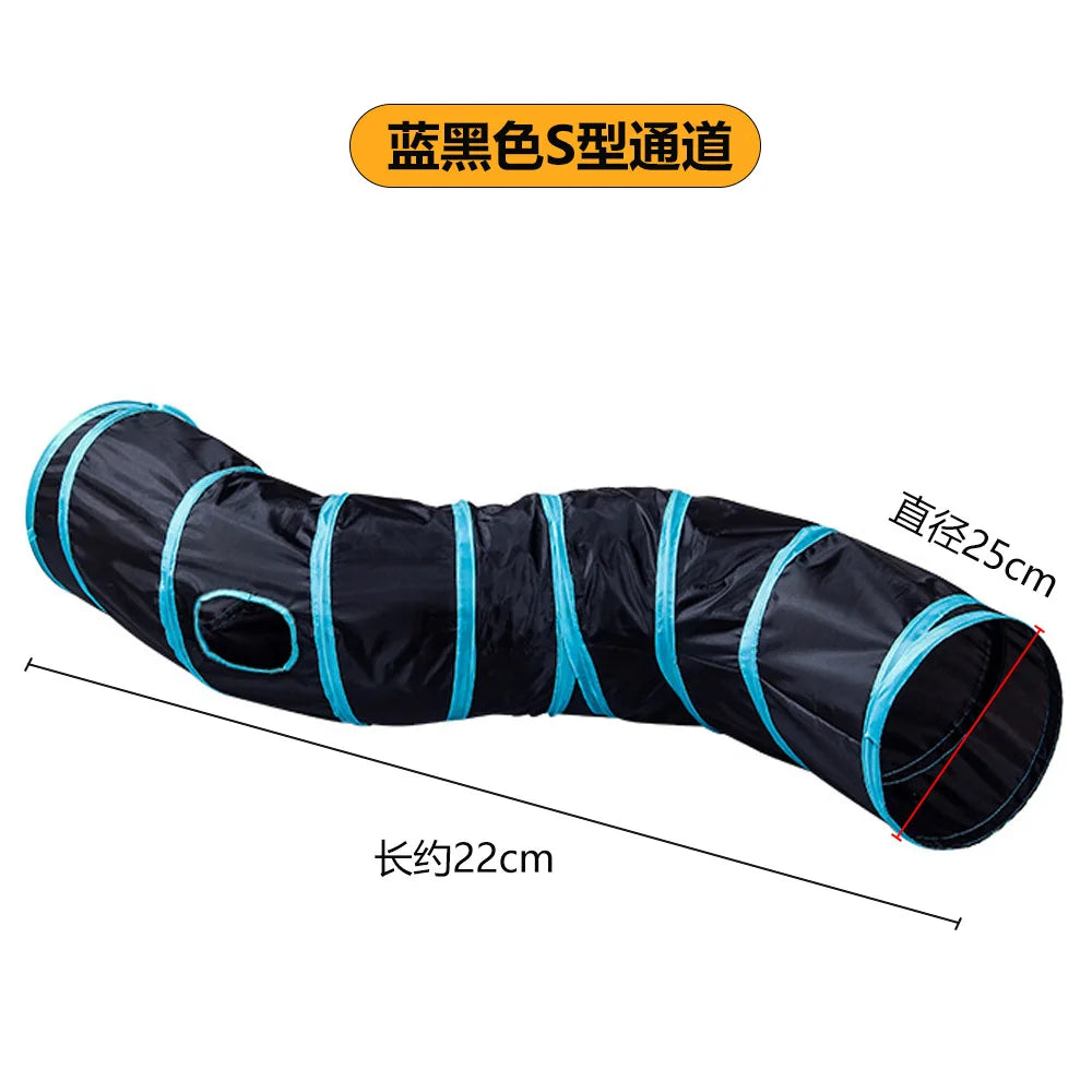 Foldable Cats Tunnel for Interactive Pet Training Fun - Kitty, Puppy, Kitten, and Rabbit Tube Toy to keep your pets entertained