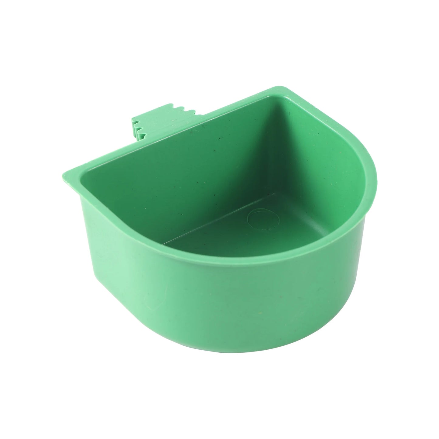 Plastic Parrot Feeder Food Water Bowl Pigeons Birds Cage Sand Cup Feeding Pet Bird Cage Semicircular Feeding Box 1 Pc