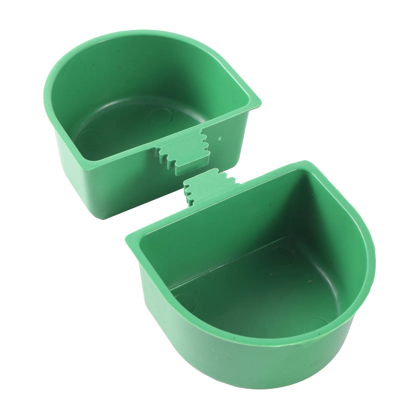 Plastic Parrot Feeder Food Water Bowl Pigeons Birds Cage Sand Cup Feeding Pet Bird Cage Semicircular Feeding Box 1 Pc