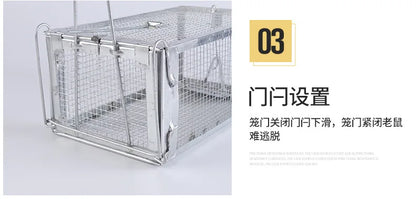 1pc Iron Sensitive Rat Trap Rat Catcher Cage for Chipmunks Rats Hamsters Similar-sized Live Rodents