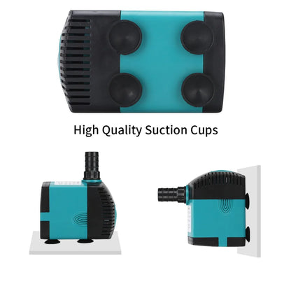 60/50/35/25/15/10/6/3W Ultra-Quiet Submersible Water Fountain Pump Filter Fish Pond Aquarium Water Pump Tank Fountain 220V-240V
