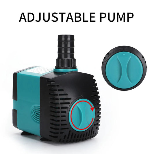 60/50/35/25/15/10/6/3W Ultra-Quiet Submersible Water Fountain Pump Filter Fish Pond Aquarium Water Pump Tank Fountain 220V-240V