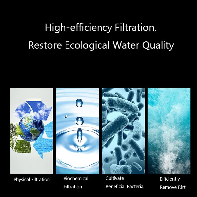 Large Bio Sponge Filter for Aquarium Fish Tank Shrimp Pond Air Pump Biochemical Filtration Noiseless Foam aquarium accessories