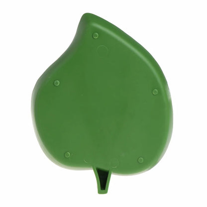 Plastic Reptile Pet Water Food Dish Bowl Gecko Meal Worm Feeder Green Leaf Shape 2size Turtle Aquatic Pets Supplies