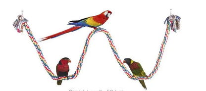 Smalll Large Parrot Toys For Macaw African Grey Big Parrot Toys Rope Bird Supplies Pet Bird Spiral Climbing Standing Perch