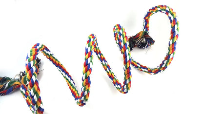 Smalll Large Parrot Toys For Macaw African Grey Big Parrot Toys Rope Bird Supplies Pet Bird Spiral Climbing Standing Perch