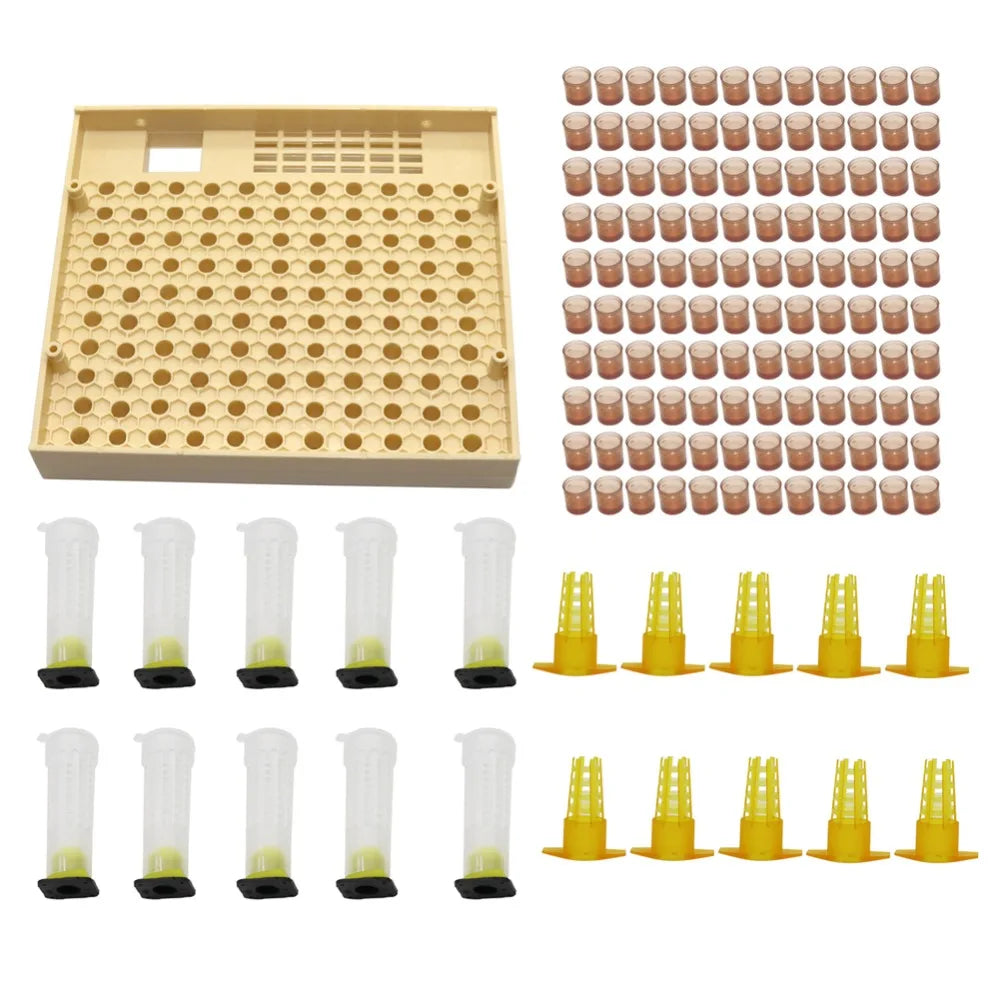10 Pcs Beekeepers Hexagon Crown Of Thorns Needle Cage Queen King Prisoner Pinned Type Cage Beekeeping Tools