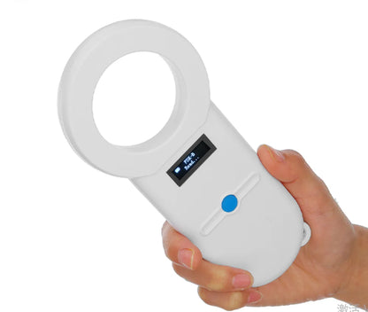 Rfid FDX-B/A animal tag Microchip reader ISO chip Portable OLED pet dog cat scanner 134.2khz for rfid glass tag/rabbit ear tag
