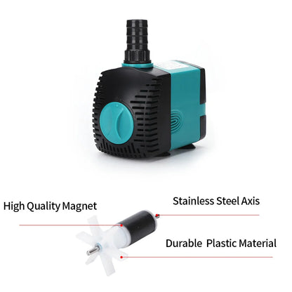 60/50/35/25/15/10/6/3W Ultra-Quiet Submersible Water Fountain Pump Filter Fish Pond Aquarium Water Pump Tank Fountain 220V-240V