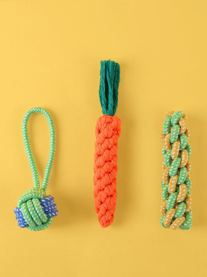 Knot Ball Labrador Border Collie Golden Retriever Tug of War Rope Dog