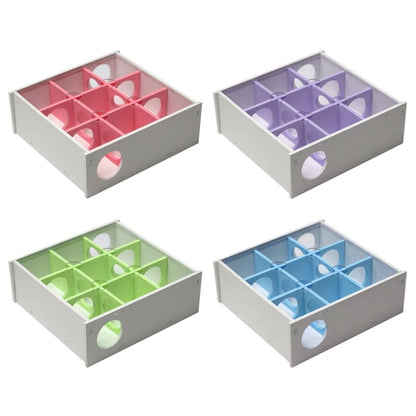 Hamster House Maze 9 Chambers 10 Holes Tunnel Exploring Toys Clear Cover for Dwarf Hamster Mini Gerbils Small Mice Drop Shipping