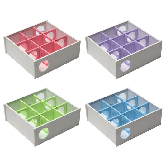 Hamster House Maze 9 Chambers 10 Holes Tunnel Exploring Toys Clear Cover for Dwarf Hamster Mini Gerbils Small Mice Drop Shipping