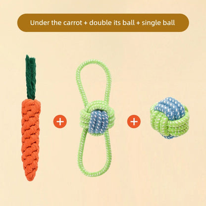 Knot Ball Labrador Border Collie Golden Retriever Tug of War Rope Dog