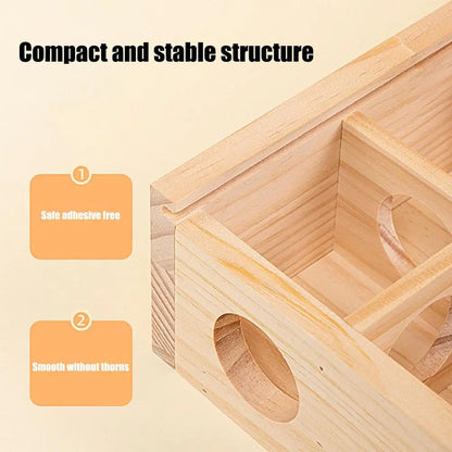 Maze Hamster Toy Hamster Play Toys Gerbil Maze Wooden Funny Toy Hamster Toys Gerbil Maze Small Pet Animals Activity With