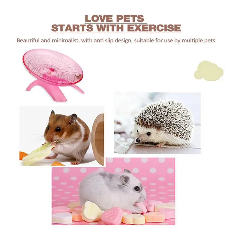 Hamster Running Wheel Super Silent 7 Inch Acrylic Running Disc Toy Thickened And Sturdy Hamster Accessories For Hamsters Gerbils