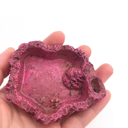 Pet Reptile Feeder Bowl Resin Aquarium Basin Food Water Pot Reptile Turtle Tortoise Scorpion Lizard Crabs Supplies Dropshipping