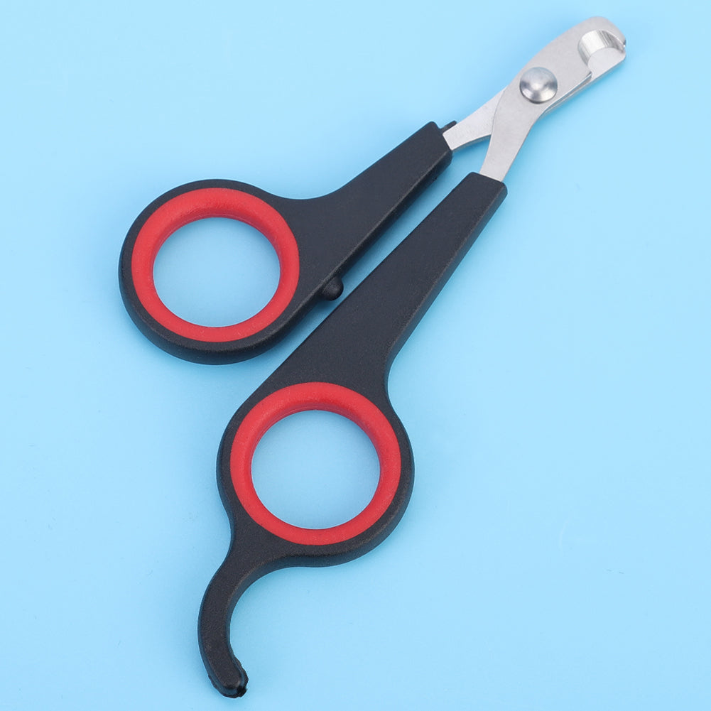 Pet Bird Parrot Small Animals Accessory Grooming Tool Nail Scissors Clipper Black And Red