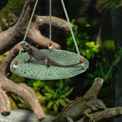 Hammock for Large Small Bearded Dragons Geckos Lizards Snake Crocheted Climbing Hammock Climbing Bed
