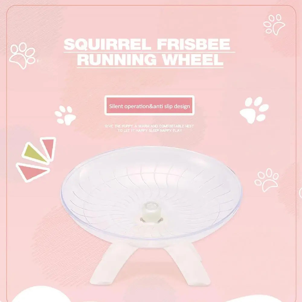 Hamster Running Wheel Super Silent 7 Inch Acrylic Running Disc Toy Thickened And Sturdy Hamster Accessories For Hamsters Gerbils