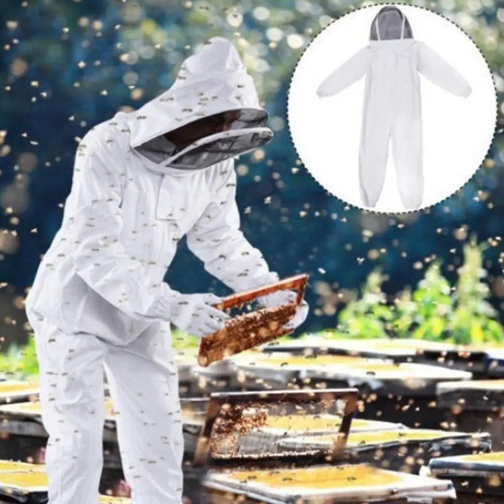 Beekeeper Protective Suit Bee Keeping Equipment Beekeeping Jacket White New
