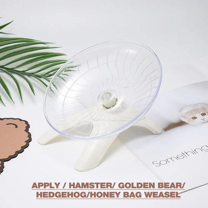 Hamster Running Wheel Super Silent 7 Inch Acrylic Running Disc Toy Thickened And Sturdy Hamster Accessories For Hamsters Gerbils