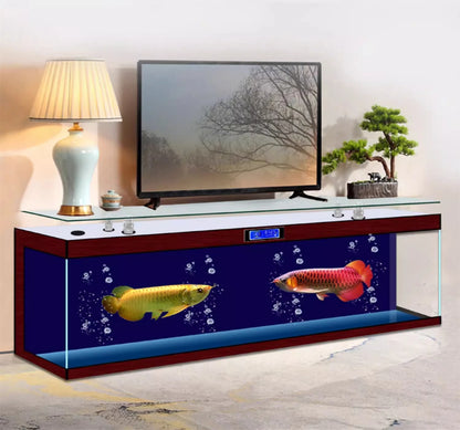 ZK Super White Fish Tank Aquarium Living Room Floor Home Partition Screen Bottom Filter Fish Tank